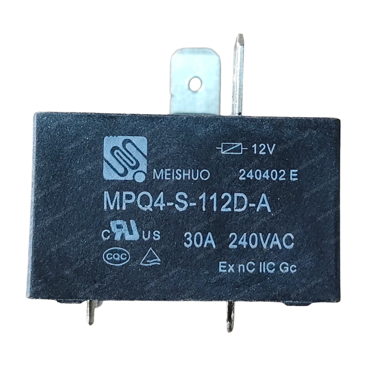 Relay PCB – Meishuo MPQ4-S-112D-A 12VDC Power Relay, 30A 240VAC Contact | SPST-NO, 4-Pin | Appliance Control Board Relay