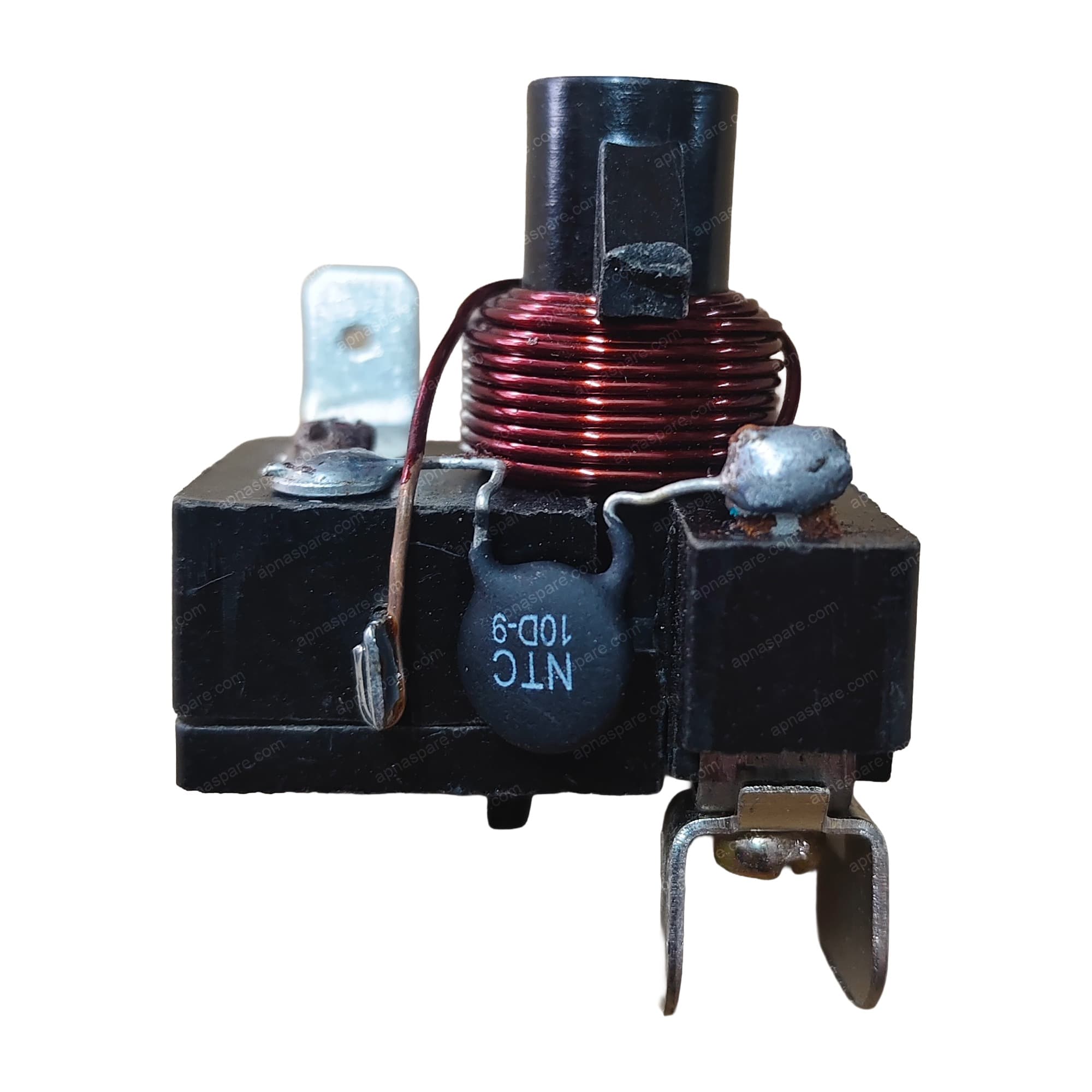 Kirloskar Compressor Start Relay 5CR 820-10166 | Century Current-Type Electromagnetic Relay for Refrigerator & Freezer | Black Body, CE Marked — image 2 of 5
