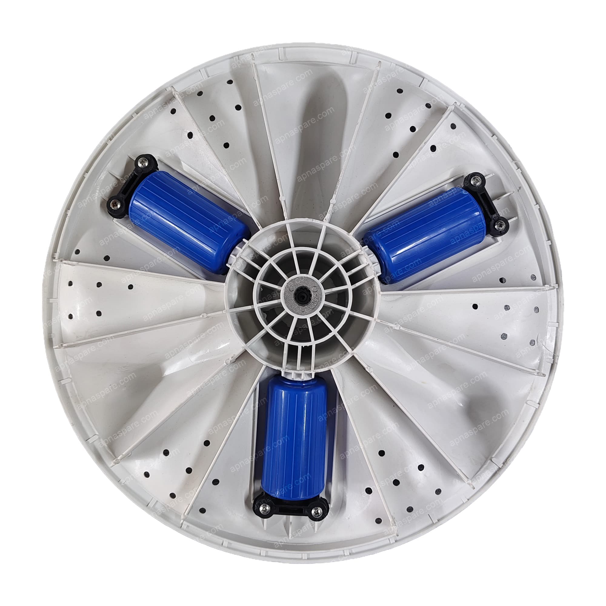 Samsung Top Load Washing Machine Pulsator 15.50" (Krishna) – 10 Kg Fully Automatic | White with Blue Rollers, Round Shaft Fitting — image 2 of 2