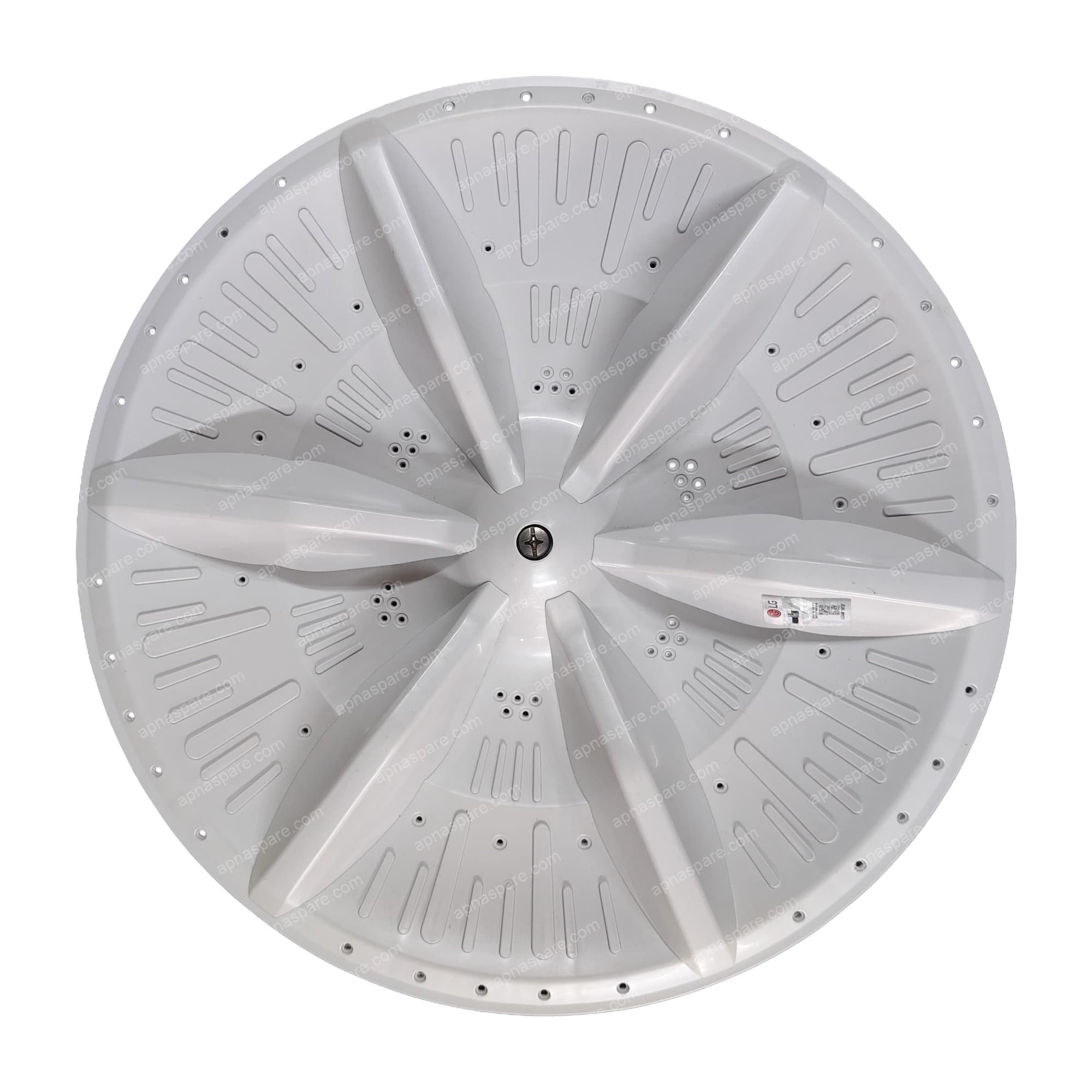 LG Original Pulsator 5845EU1003J / 5845EU1003A | Top Load Washing Machine Wash Plate, Grey with 6 Long Curved Vanes — image 1 of 2