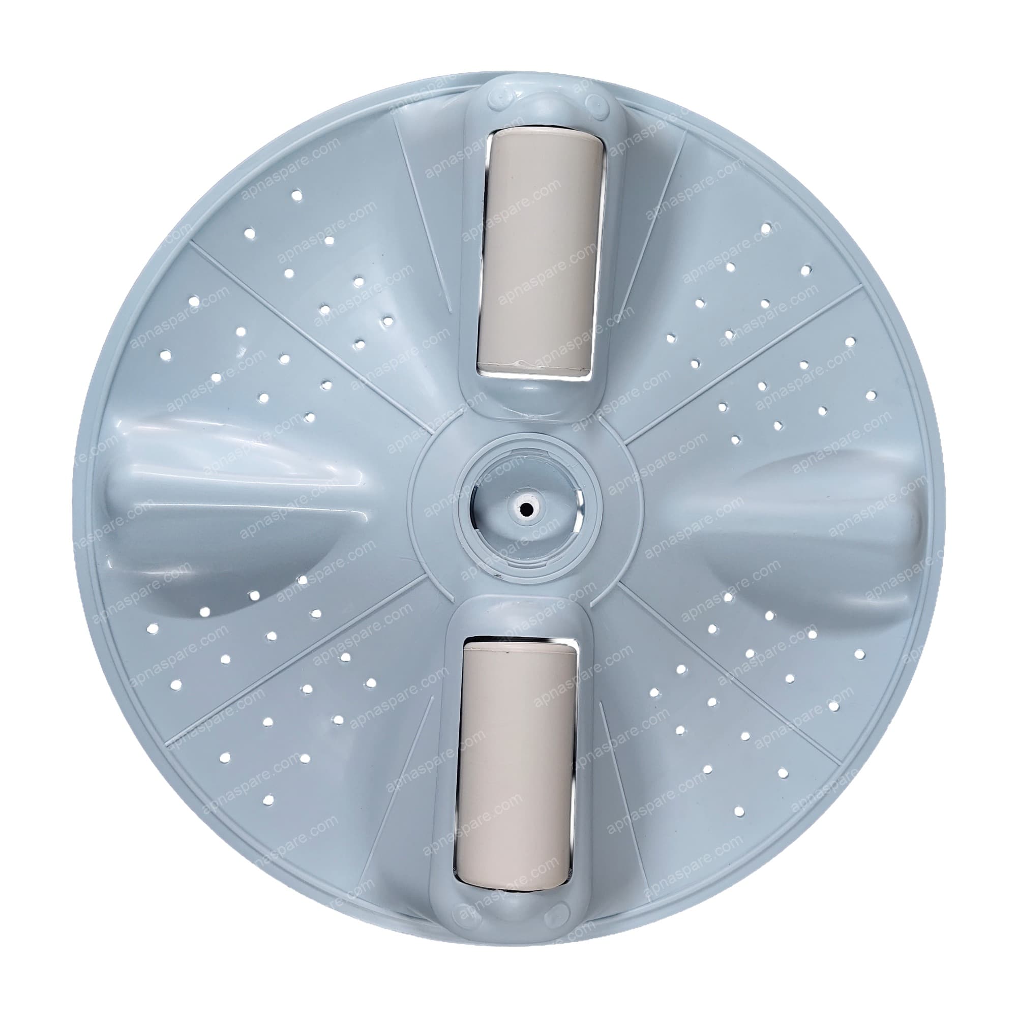 Godrej Original Pulsator S/S 2-Roller (Ref. 2889) | Washing Machine Wash Plate, Light Blue-Grey with 2 Cream Rollers — image 1 of 2