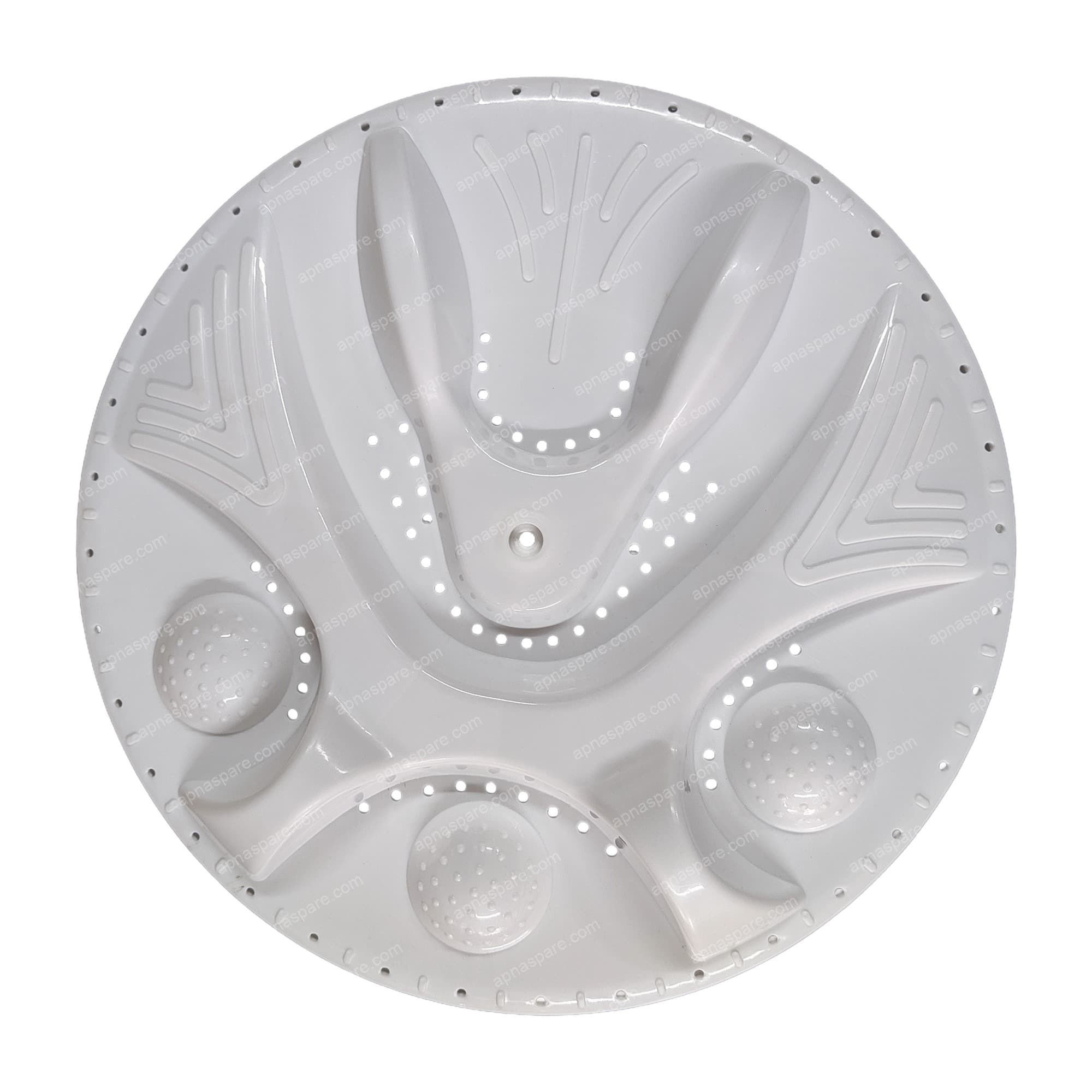 Godrej Original Pulsator (New Type) 6201-02880 – 13.75" Washing Machine Wash Plate | White with 3 Dimpled Cups & Curved Channel Design — image 1 of 2