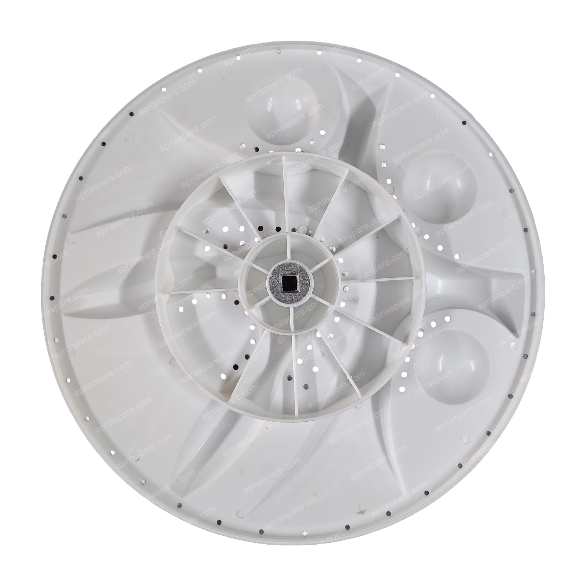 Godrej Original Pulsator (New Type) 6201-02880 – 13.75" Washing Machine Wash Plate | White with 3 Dimpled Cups & Curved Channel Design — image 2 of 2