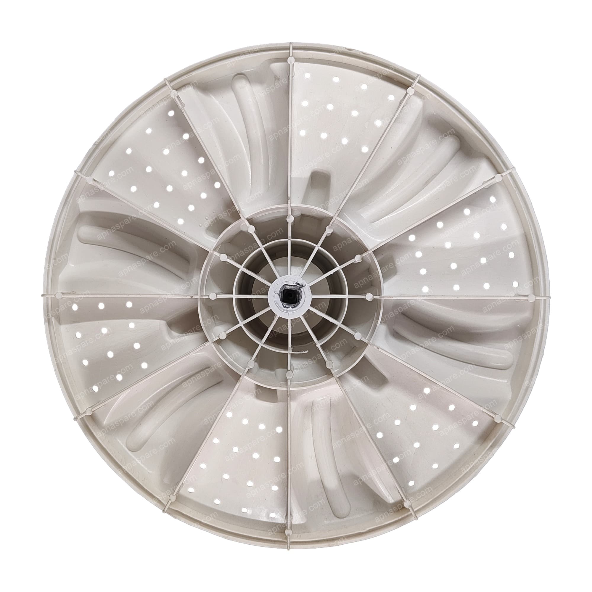 Croma Top Load Washing Machine Pulsator 14" (Western) – Square Shaft Fitting | White Wash Plate with 6 Curved Vanes — image 2 of 2