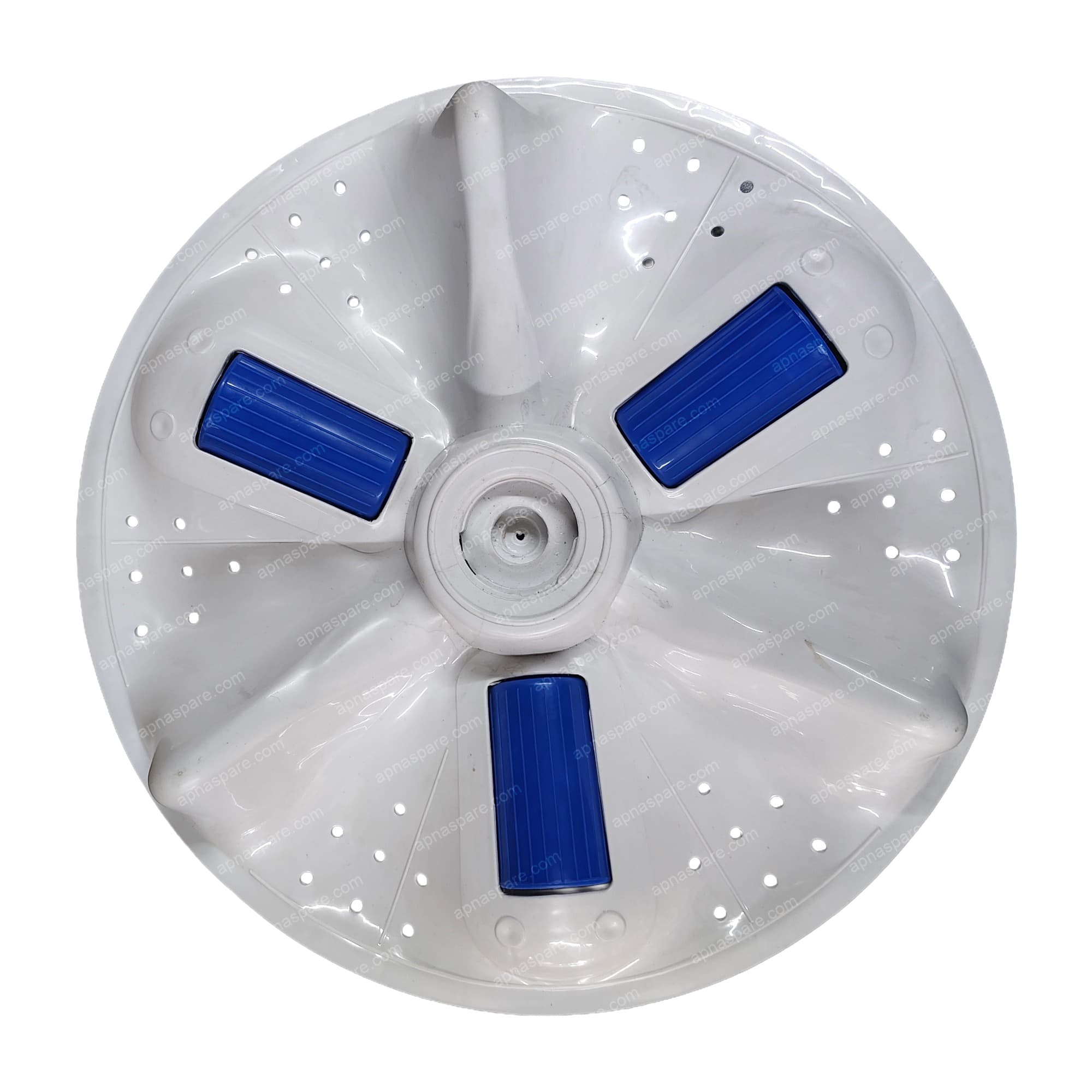 Samsung Top Load Washing Machine Pulsator 15.50" (Krishna) – 10 Kg Fully Automatic | White with Blue Rollers, Round Shaft Fitting — image 1 of 2