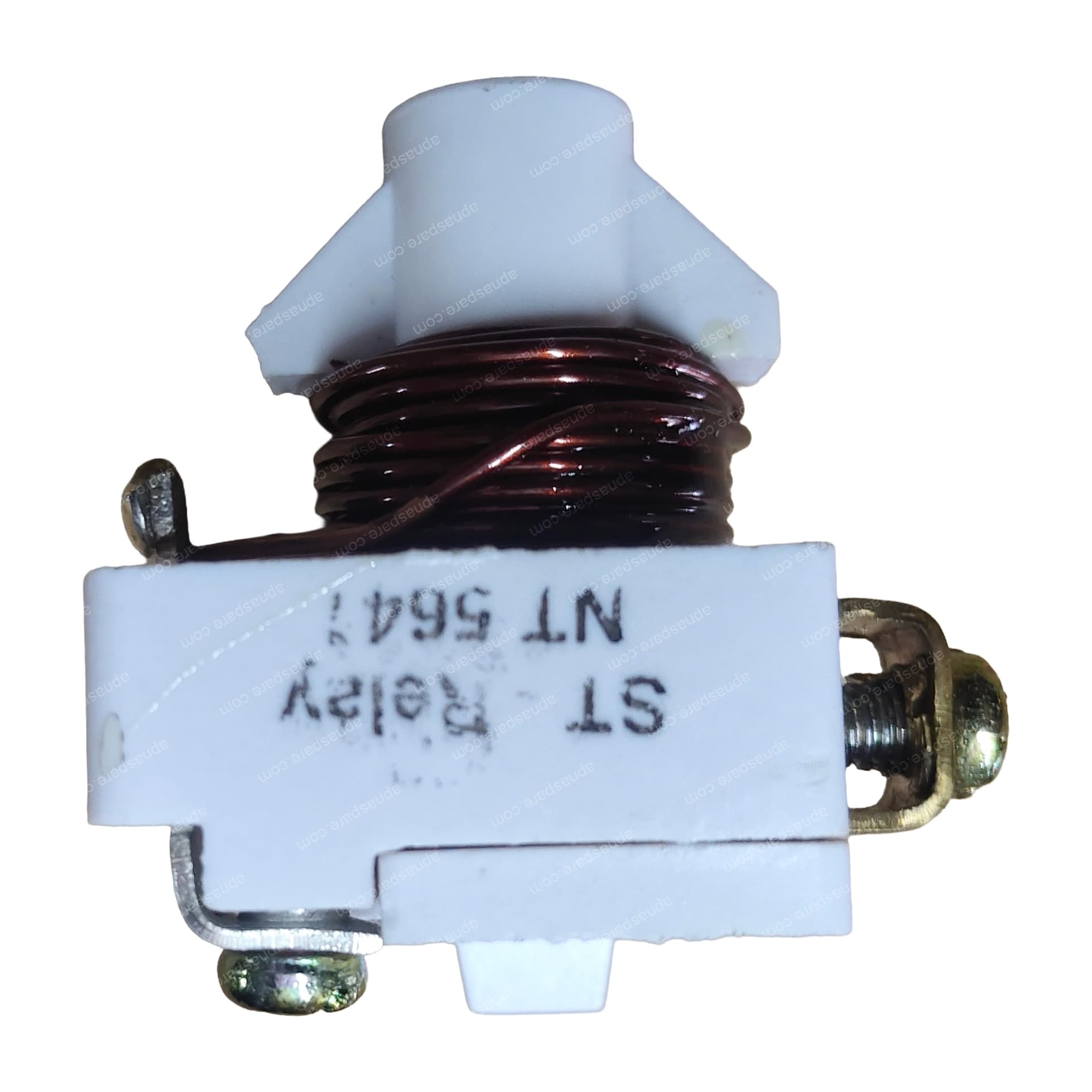 ST Relay NT 5641 Current-Type Compressor Start Relay – White Body, Screw Terminals | Electromagnetic Coil Relay for Refrigerator & Freezer — image 1 of 6