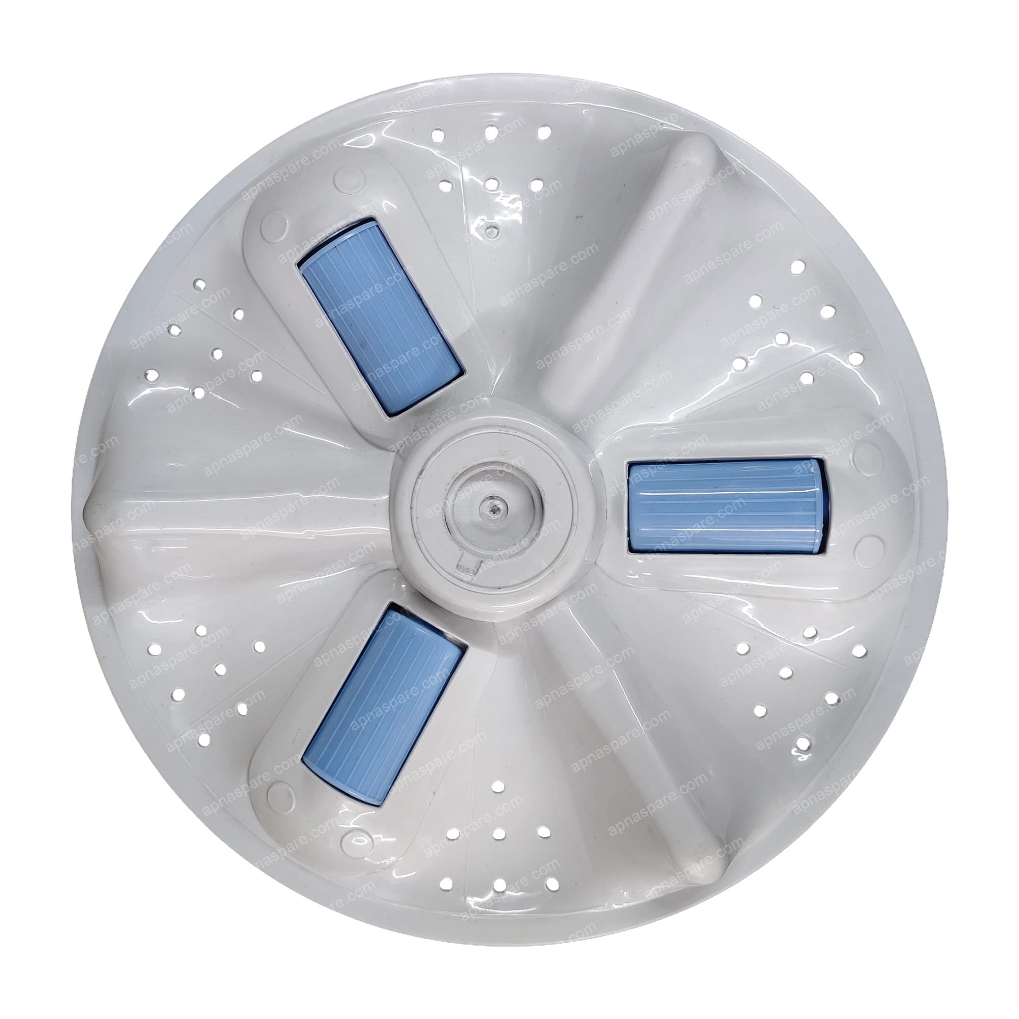 Samsung Top Load Washing Machine Pulsator 14.75" (Krishna) – 8 Kg Fully Automatic | White with Blue Rollers, Round Shaft Fitting — image 1 of 2