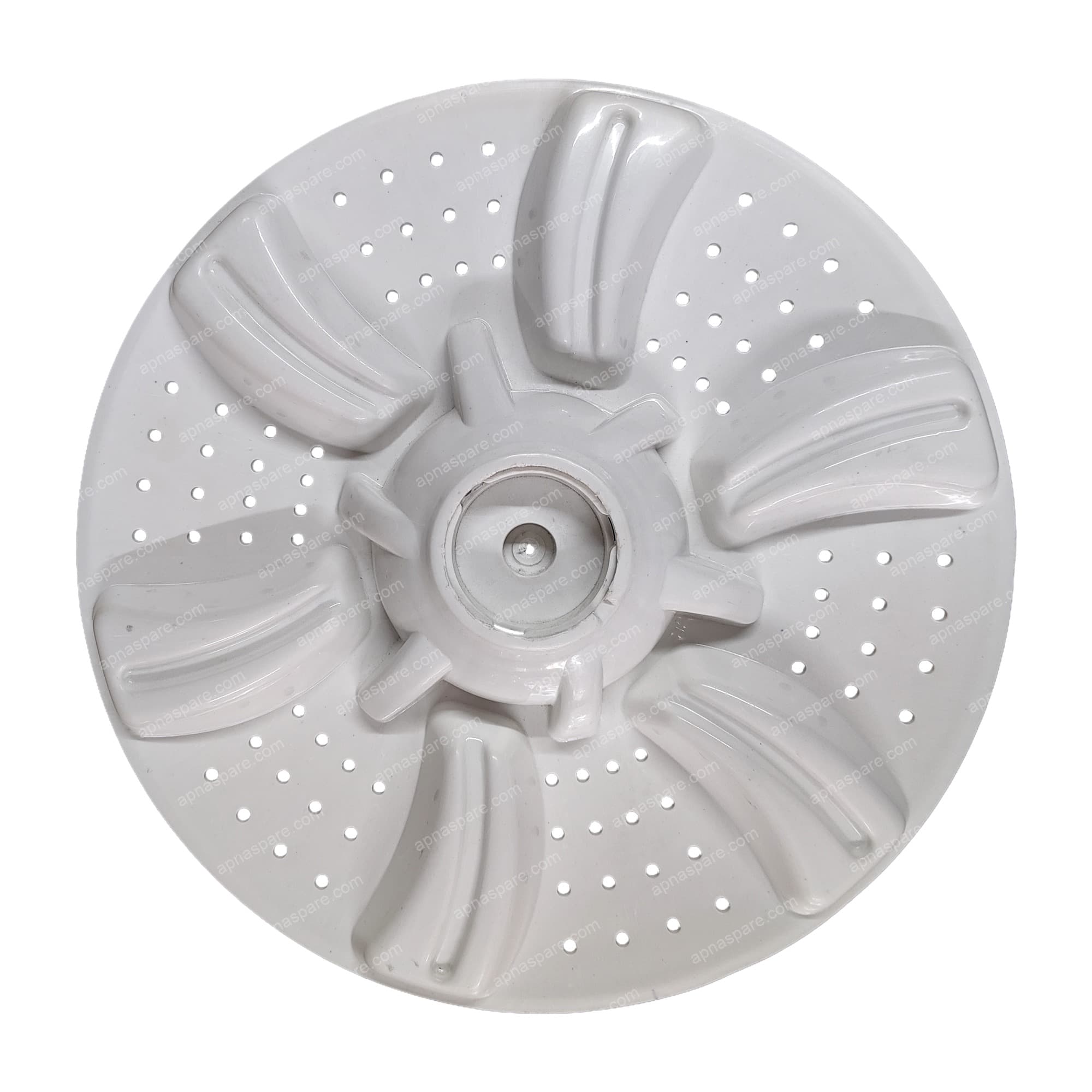 Croma Top Load Washing Machine Pulsator 14" (Western) – Square Shaft Fitting | White Wash Plate with 6 Curved Vanes — image 1 of 2