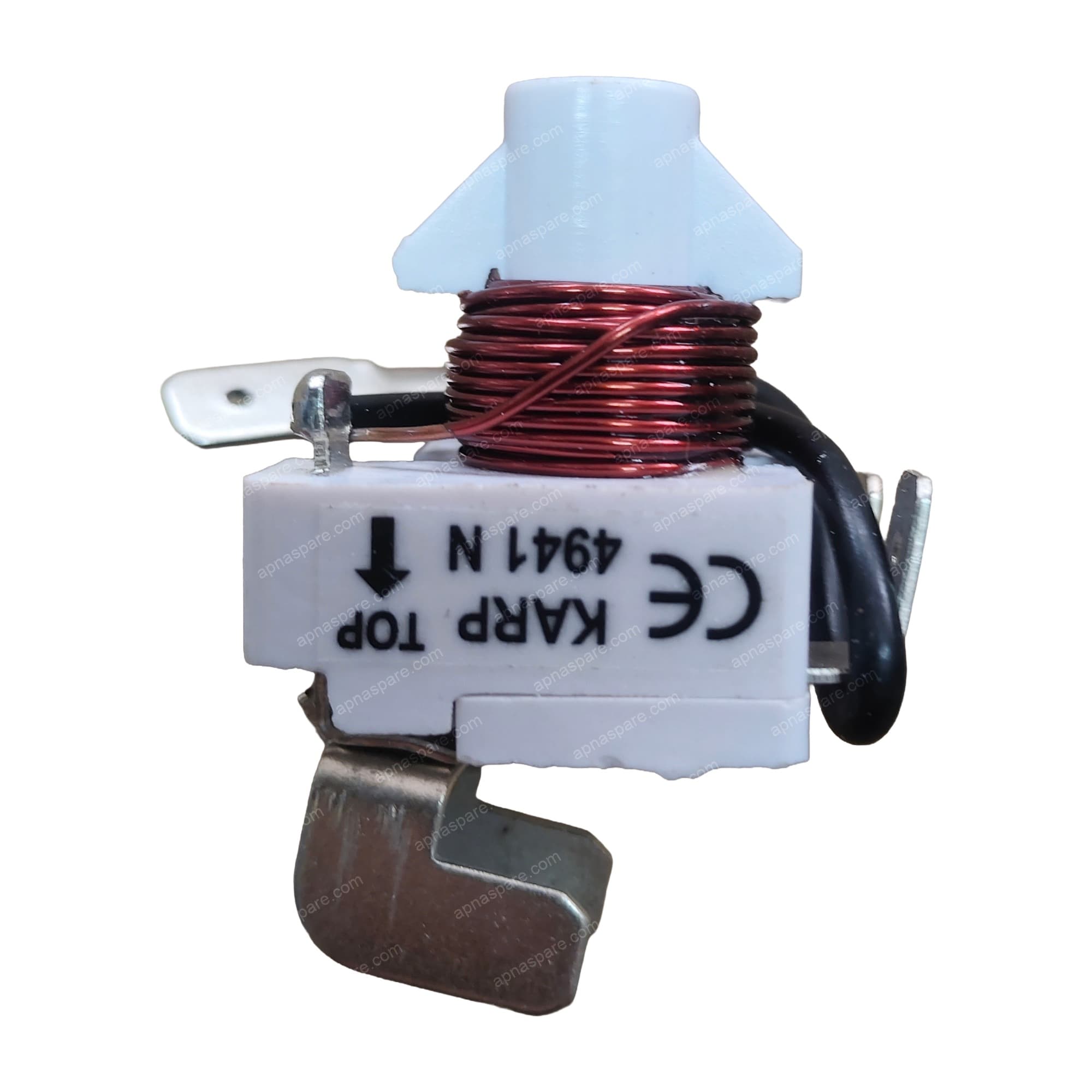 KARP 4941 N Current-Type Compressor Start Relay (4941C) – White Body, CE Marked | Electromagnetic Coil Relay for Refrigerator & Freezer — image 1 of 4
